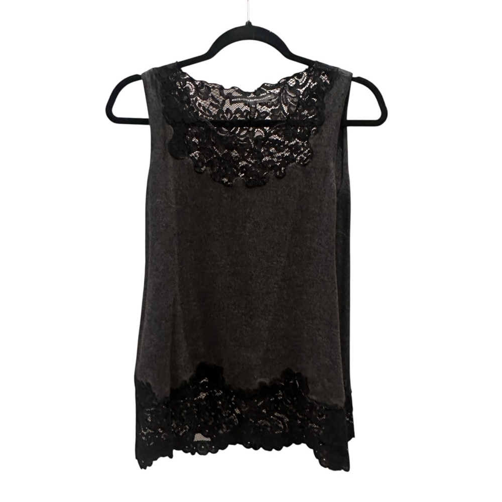 White House Black Market Black Lace Women's Blouse